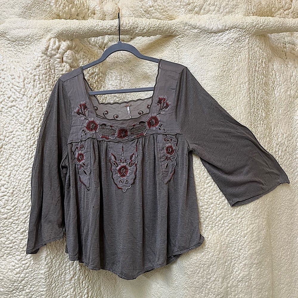 Free People Flowy Festival Shirt